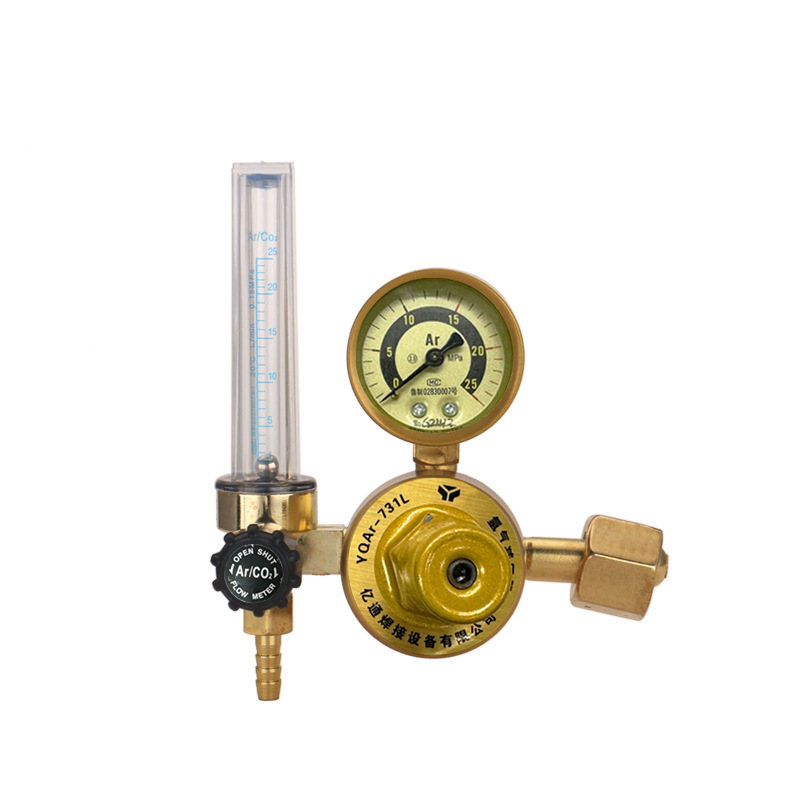 Factory wholesale argon pressure reducer YQAr-731L pressure regulator pressure relief gauge valve double pipe pressure relief valve pressure gauge