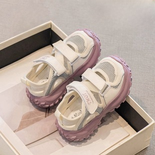 Girls' Sandals Summer 2025 New Children's sneaker Women's Treasure Shoes Breathable Little Girl's Mesh Shoes Summer