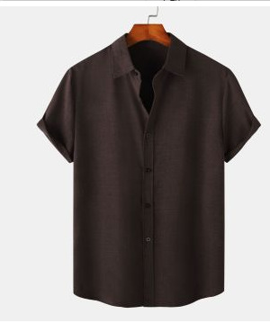 Comercio exterior transfronterizo hombres primavera 3D impresión llama manga corta Camisa casual personalidad europea y americana hombres más tamaño camisa hombres