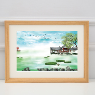 Customized Solid Wood Photo Frame Large Outer Frame Wedding Dress Wall Hanging Cardboard Picture Frame A4 A3 Framed Puzzle Certificate Frame Table