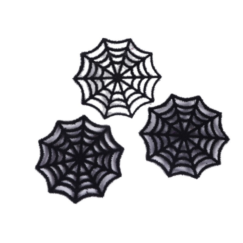 Nuevos accesorios de Halloween tela de araña de pelo largo terror DIY simulación con tela de pelo pequeña tela de araña