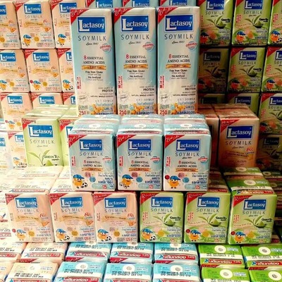 力大狮原味豆奶125m*6瓶纸盒装 泰国进口饮料夏天儿童饮料早餐食|ru