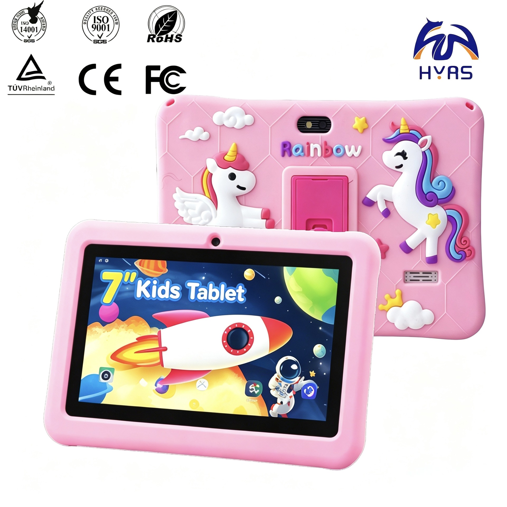 7inch kids tablet Qualcomm8916 Android13 silicon rubber case