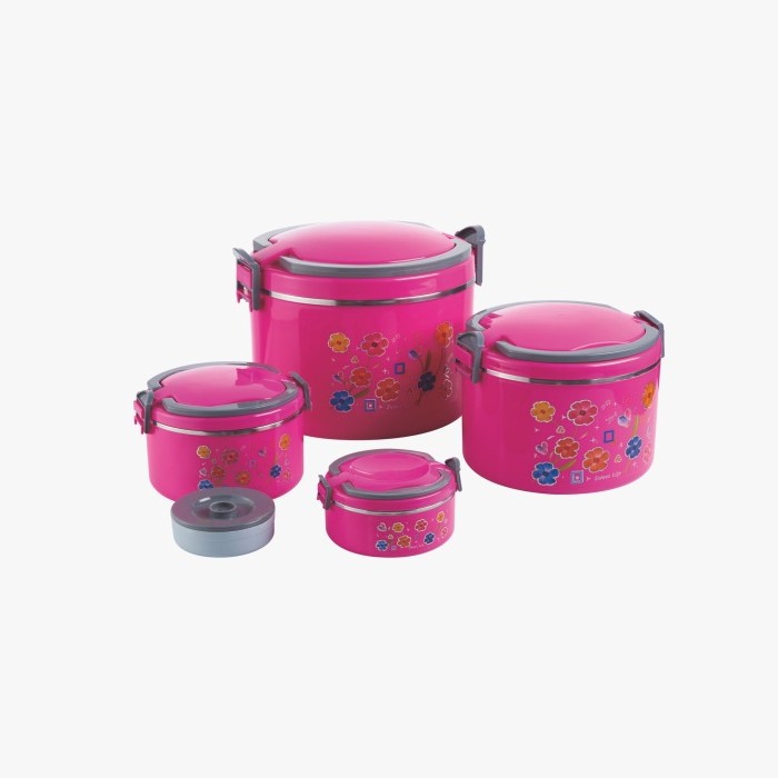 Diligence qf2845 four, five-piece multi-capacity insulation bowl insulation barrel lunch box set exported to Africa and the Middle East
