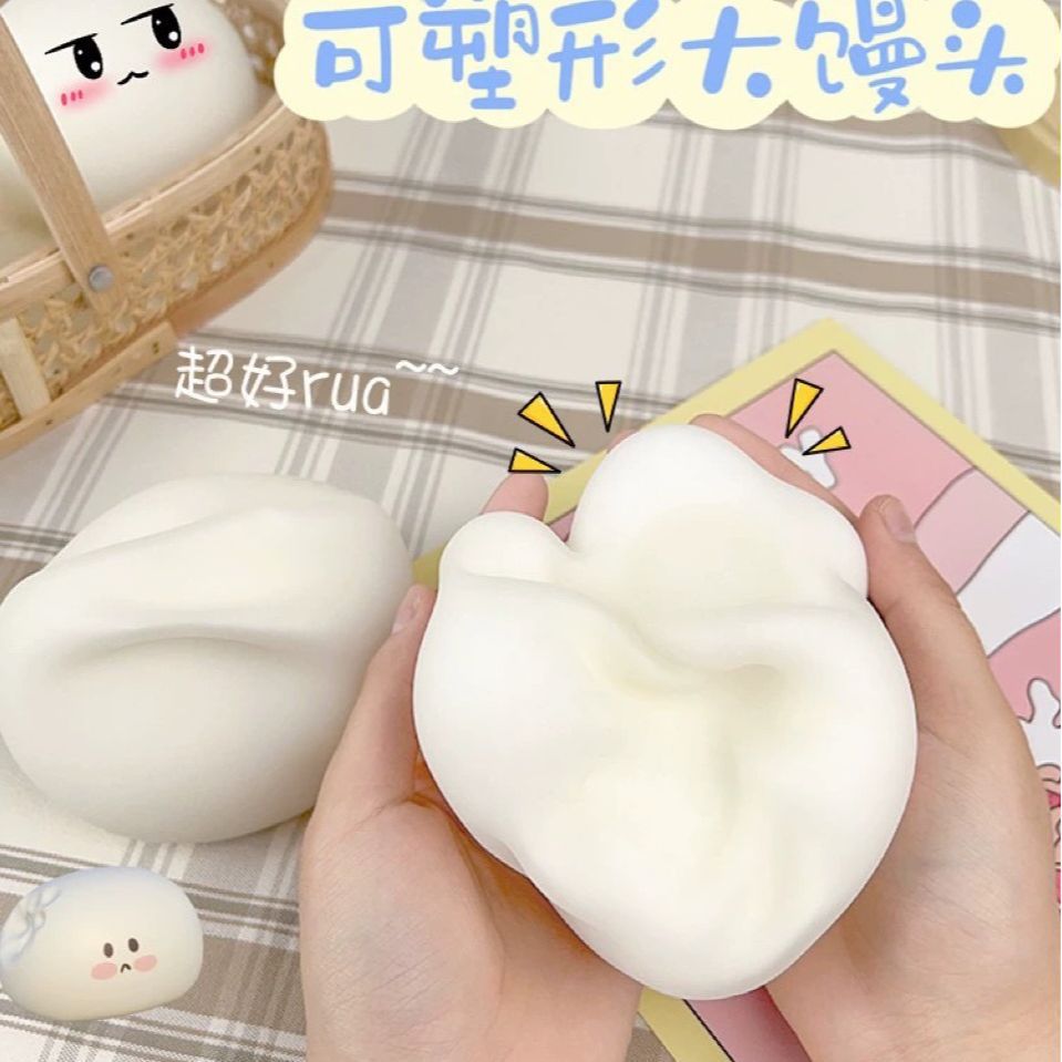 Venta caliente de bollos al vapor de plástico rebote lento pellizco juguete descompresión ventilación Pequeño Libro Rojo TikTok mismo estilo ventas directas de fábrica