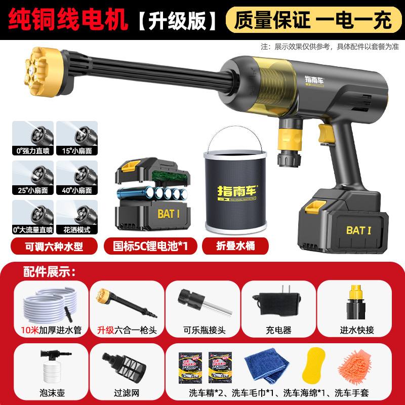 High Pressure – Lizeng Portable car washer - turbo-power-upgraded-799998x-boost250-battery10m-hose6-in-1