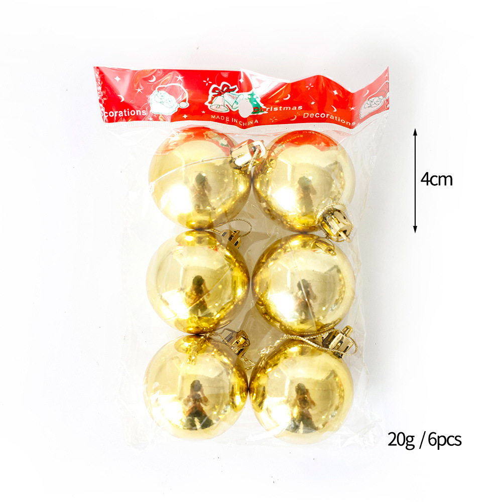 Oro brillante 4cm (6 juegos)