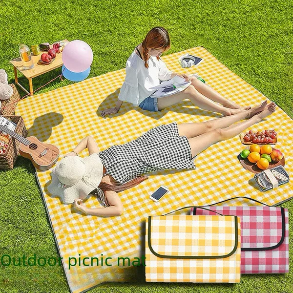 Picnic Mat Moisture-Proof Mat Thickeneded Picnic Cloth Outdoor Supplies Portable Waterproof Picnic Outing Tent Mat Camping Style Mat