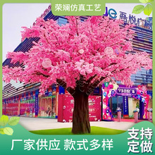 玻璃钢仿真樱花树婚庆影楼装饰景观树大型加密加厚仿真花树婚庆树