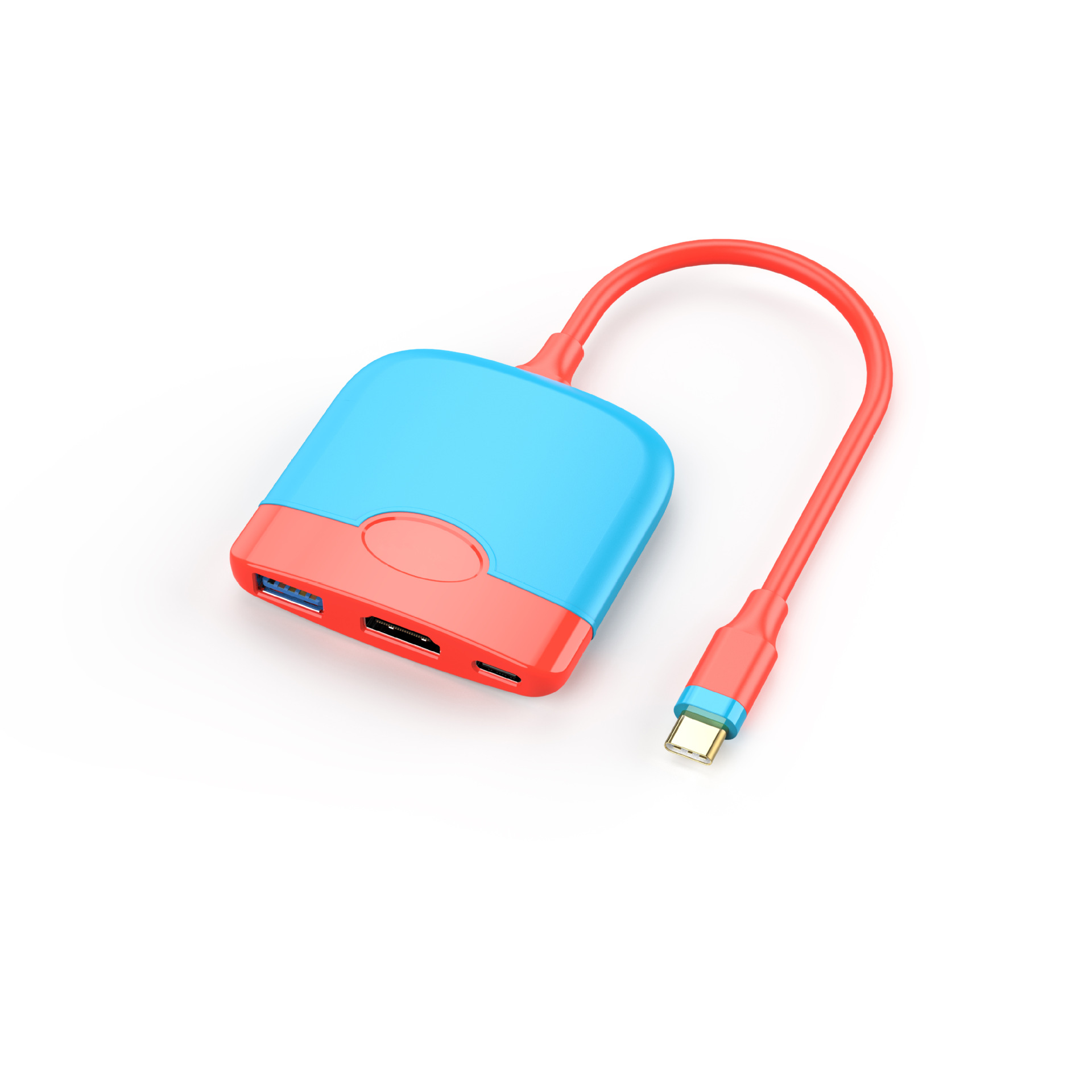 HDMI + USB3.0 + PD rojo y azul