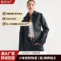 跨境翻领爆款双向皮夹克
