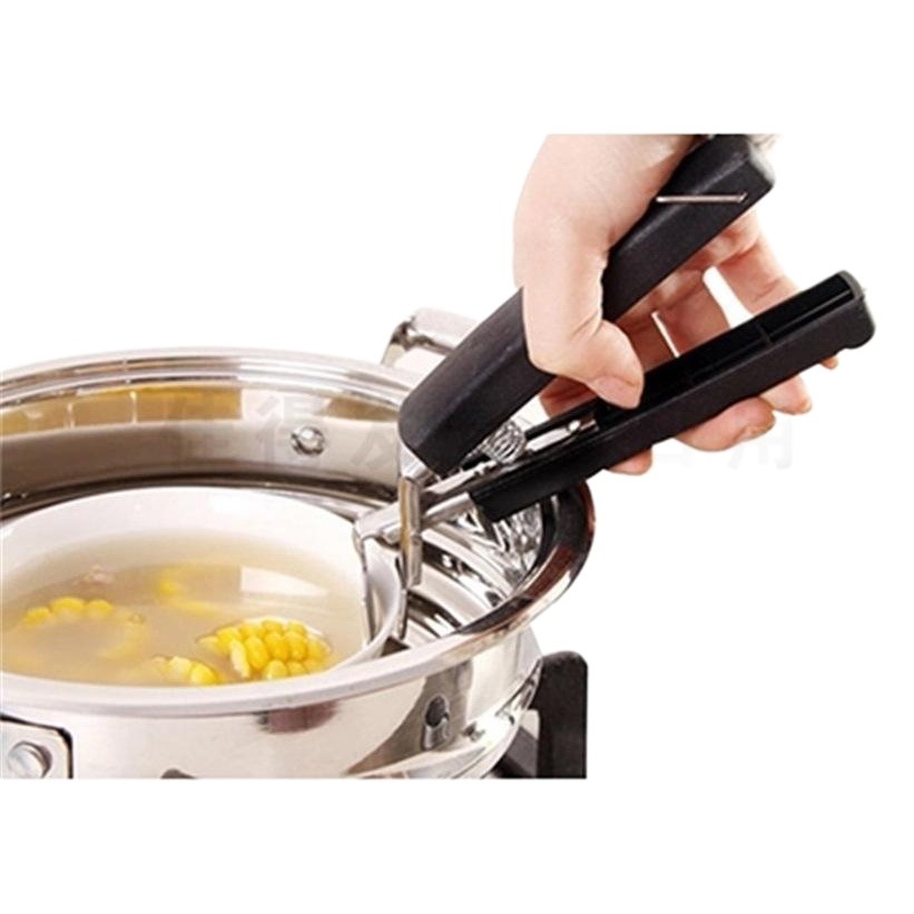 Clip de tazón de cocina clip anti-escaldado de acero inoxidable creativo multi-funcional clip de tazón antideslizante