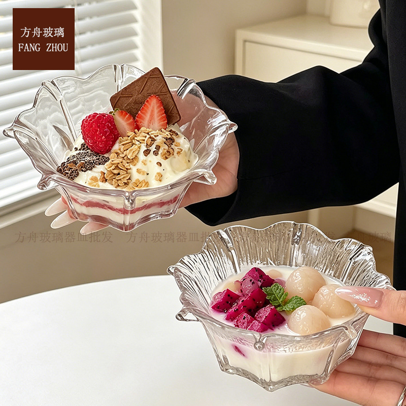 Ins vial bol de postre de alto valor facial bol de helado bol de fruta yogur bol de agua de azúcar creativo bol de nido de pájaros bol de desayuno image 3