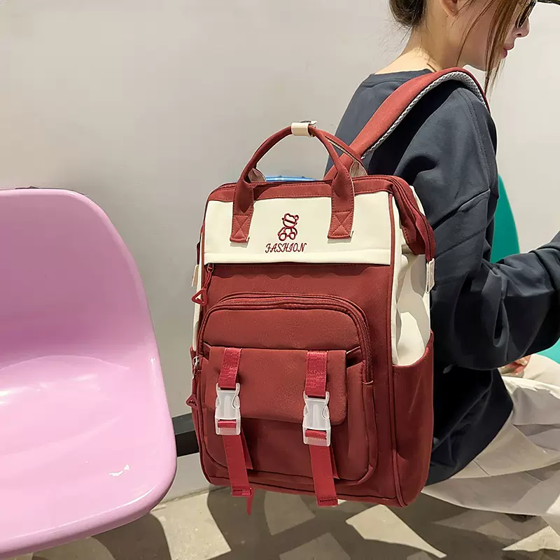 日系ins风妈咪包背包高级感宝妈外出大容量母婴用品收纳包双肩包