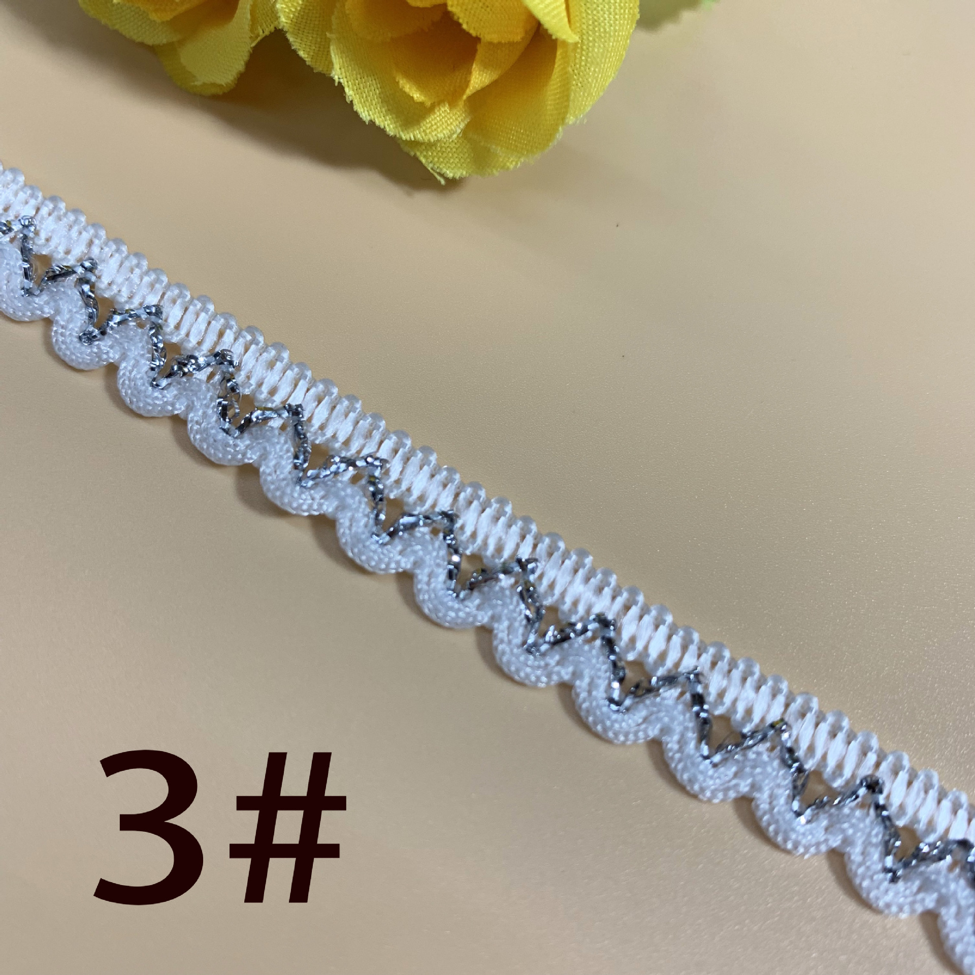 Nueva media luna madre cinturón borde cuerda ropa textil hogar cortina decorativa tira lateral oro y plata seda madre cinturón Accesorios