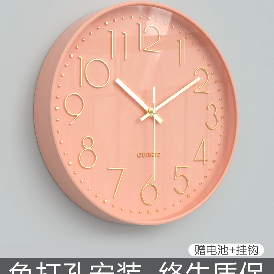 Настенные часы для гостиной, доступные роскошные стильные современные простые настенные часы для спальни, бесшумные креативные домашние часы, кварцевые часы для дома