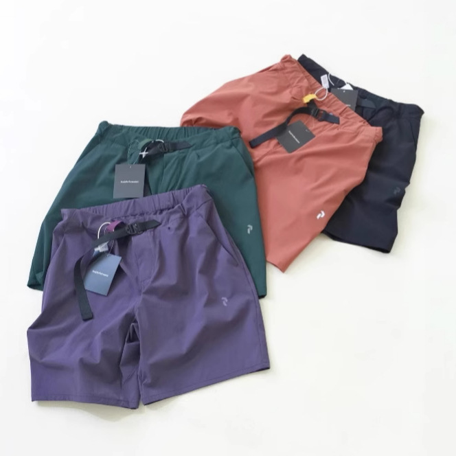 Cross-Border Pe@K Per Cord Fabric Quick-Drying Lightweight Men's and Women's Water-Repellent Shorts Nylon Loose Five-Point Pants