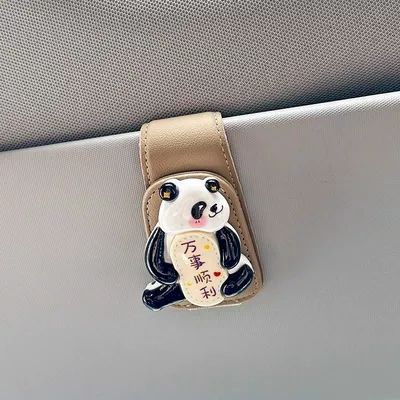 Car Glasses Clip/Bill Clip | Storage Multifunctional Cartoon Sunglasses - all-the-best-yellow-glasses-clip