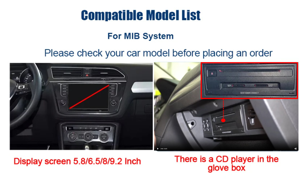 Suitable for Volkswagen Goif 7 Wireless Carplay Module Android Auto Mib System Decoder