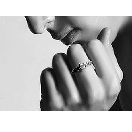 Originales Design Damenring mit Dornen, 925er Silber, modisch, schlicht, einzigartig, vintage Thai-Silberring, modischer verstellbarer Ring.