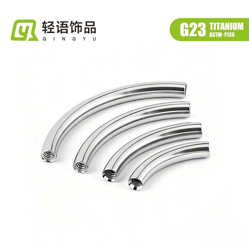 F136 Titanium Alloy Internal Threaded Curved Rod Eyebrow Piercing Replacement Rod Body Piercing Jewelry DIY Accessories F136 Titanium Alloy Internal Threaded Curved Rod Eyebrow Piercing Replacement Rod Body Piercing Jewelry DIY Accessories