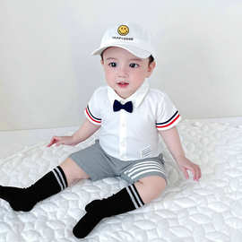 2026款男童短袖套装夏季男宝宝时髦衣服夏季洋气儿童夏天男孩童装