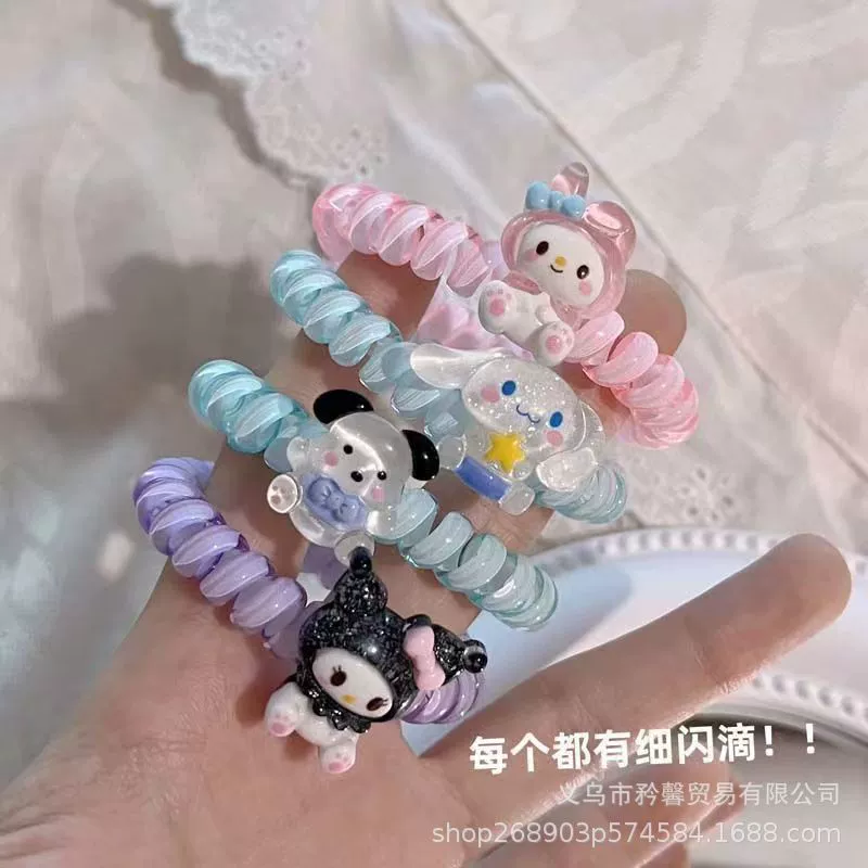 Cartoon bracelet, telephone, cute hair rope for friend