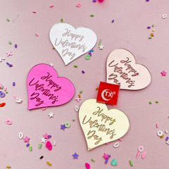 Acrylic Cake Decorations for Valentine's Day: Heart-Shaped Proposal Props, Sweet Table Centerpieces, and Cup Holders—New Product Recommendations