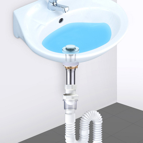 All-copper basin pop-up drain, bathroom wash basin, washbasin, deodorant drain pipe drain