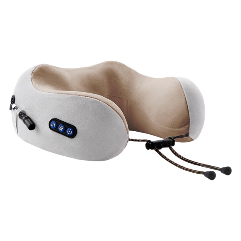 Almohada de masaje en forma de U, masajeador cervical, almohada portátil para cuello y zona lumbar, masajeador eléctrico de cuello, protector de cuello, venta al por mayor
