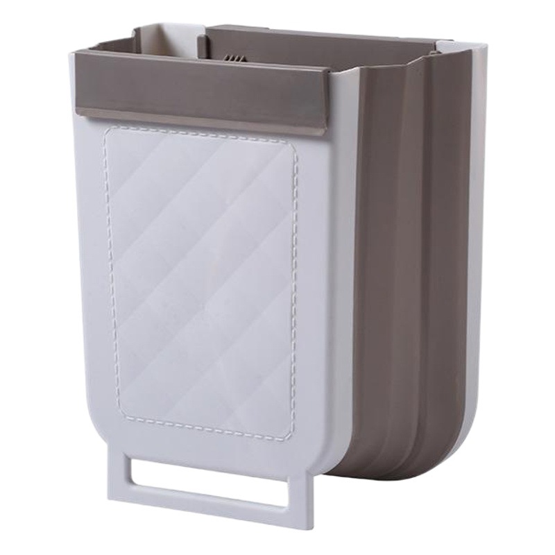 La basura de cocina extra grande puede colgar la clasificación de la puerta del gabinete plegable multifuncional bote de basura ultrafino