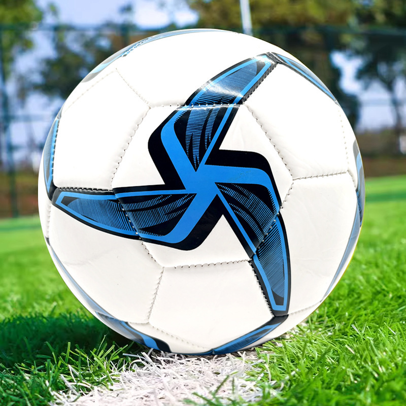 Balón de fútbol cosido a máquina de PVC estándar n.° 5 para entrenamiento deportivo escolar, balón de fútbol cosido a máquina de TPU n.° 5 para personalización de fútbol juvenil.