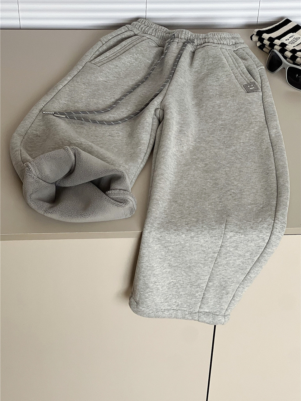 Winter children's fleece soft trousers for boys
