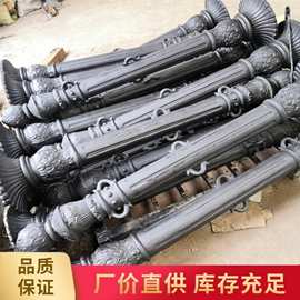 铸铁罗马立柱市政阻车桩人行道止车柱隔离桩路障柱河道铁链防护栏