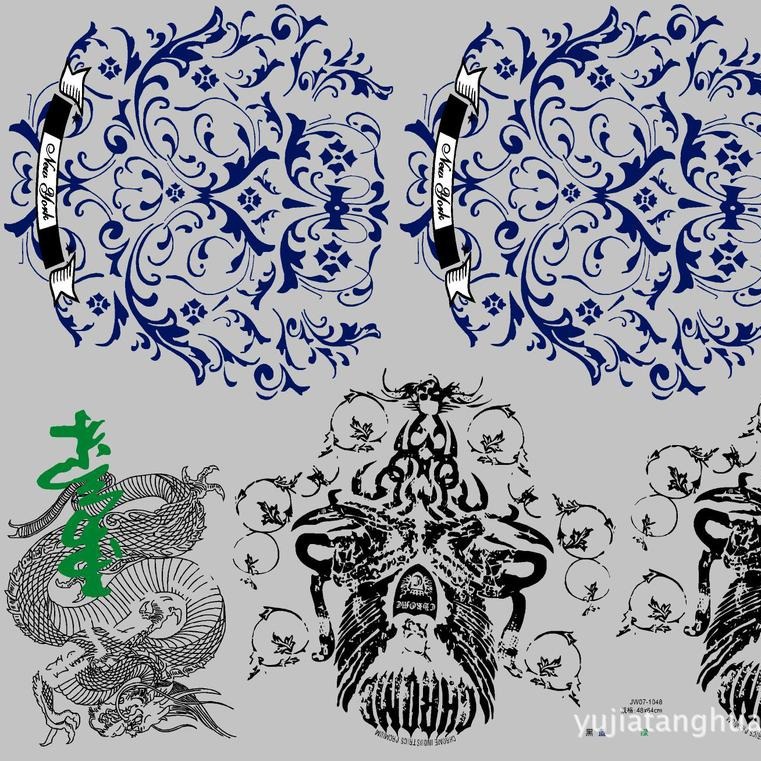 厂家服装烫画 广告衫烫画 T恤衫烫画烫图