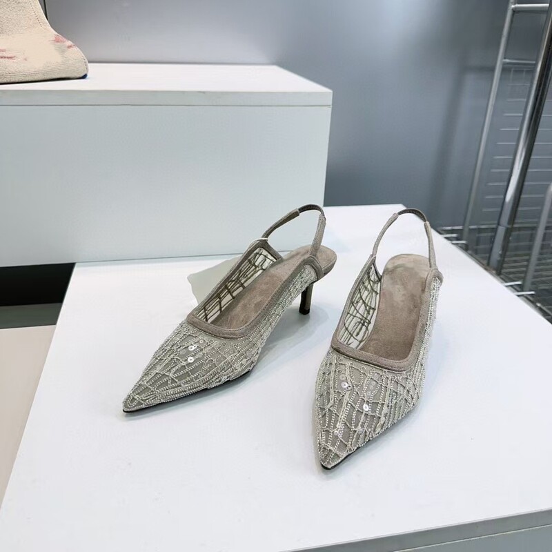 Pointed-Toe Backless French-Style High-Heeled Single-Strap Shoes for Women, Versatile and Fashionable, with Mesh and Rhinestones, Stunning Closed-Toe Sandals 2026 Pointed-Toe Backless French-Style High-Heeled Single-Strap Shoes for Women, Versatile and Fashionable, with Mesh and Rhinestones, Stunning Closed-Toe Sandals 2026