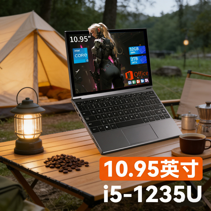 10.95inch Touchscreen Core I5-1235U Tablet Laptop 2-in-1 Office Drawing Thin and Light Notebook