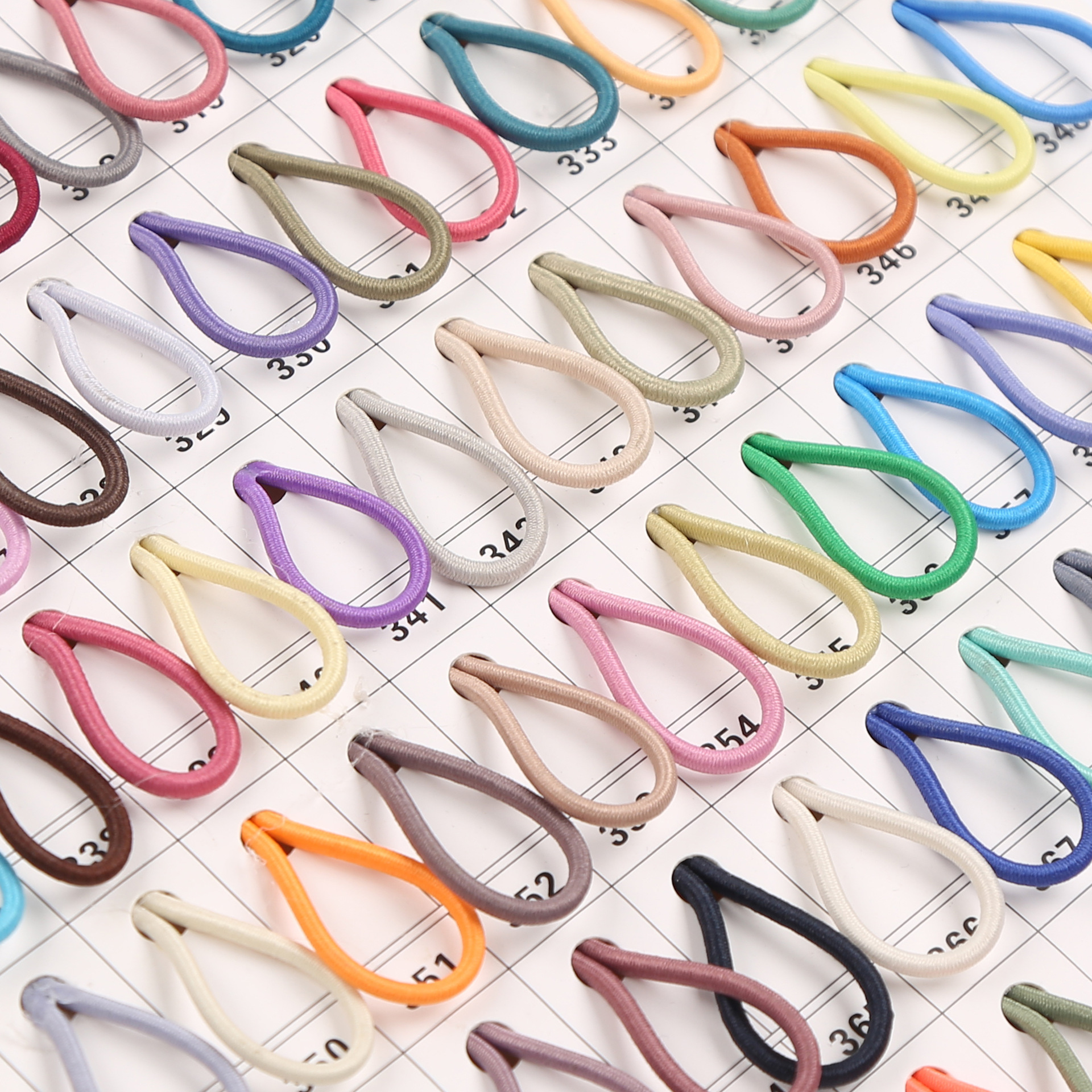 Color redondo elástico 2.5mm látex elástico cuerda de alta elasticidad cuerda de tendón de pluma cuerda elástica