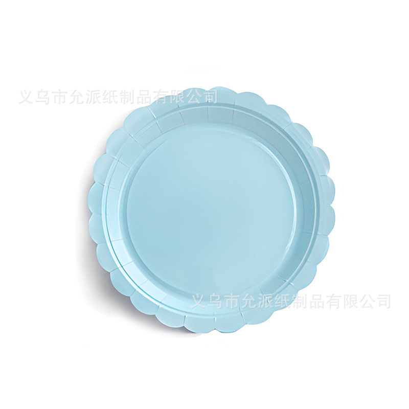 新しいブルー無地テーマ誕生日パーティー装飾用品使い捨て食器紙皿紙コップペーパータオルナイフフォークスプーン|undefined