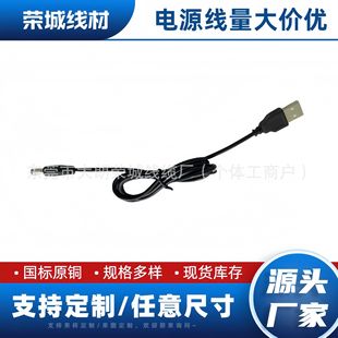 Factory Direct Sales USB to D5521 Power Cable Desk Lamp Round Hole Round Head Small Fan Audio Universal Charger