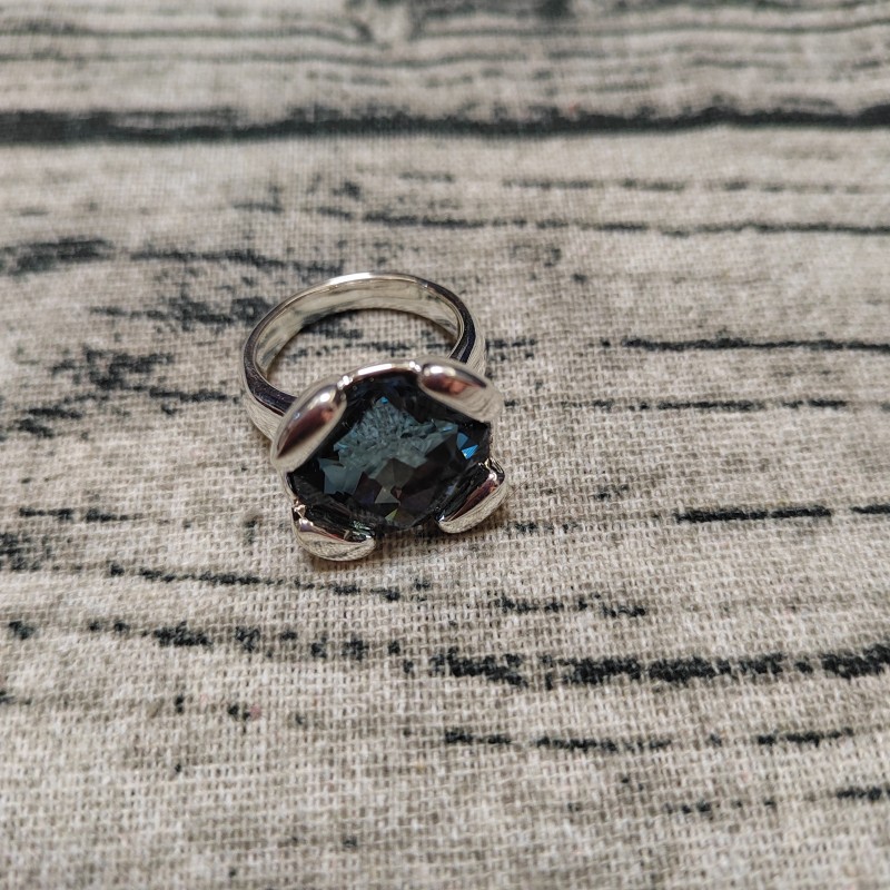 Copper Material Wholesale Jewelry Classic Style Geometric Copper Crystal Plating Rings