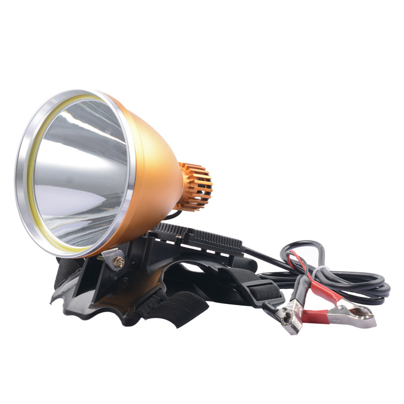 12V faro montado en la cabeza 16-Core luz fuerte súper brillante Lámpara de pesca de punto grande de largo alcance LED lámpara de minero de batería externa image 7