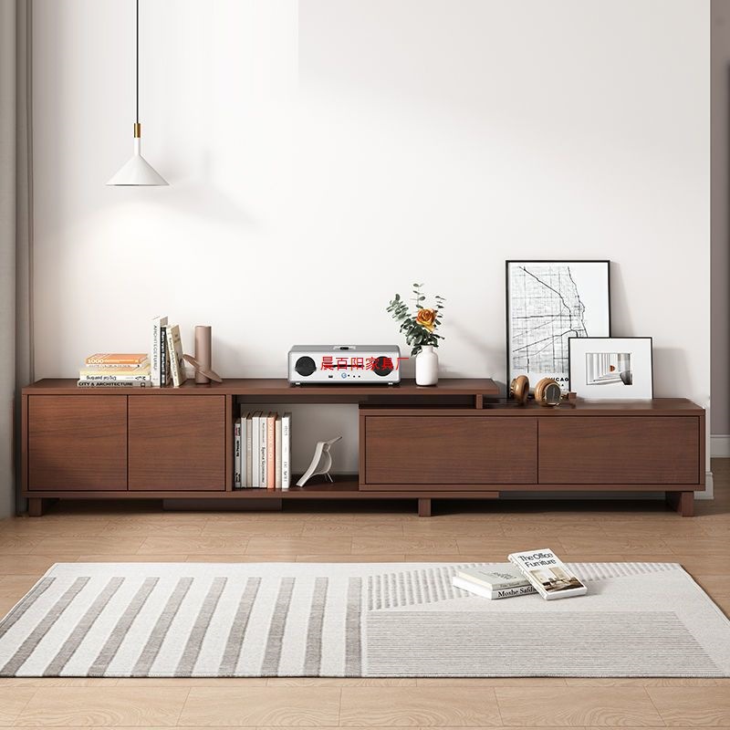 Tv Cabinet Living Room Simple Modern Retractable Tv Cabinet Coffee Table Combination Multi-Functional Living Room Tv Cabinet