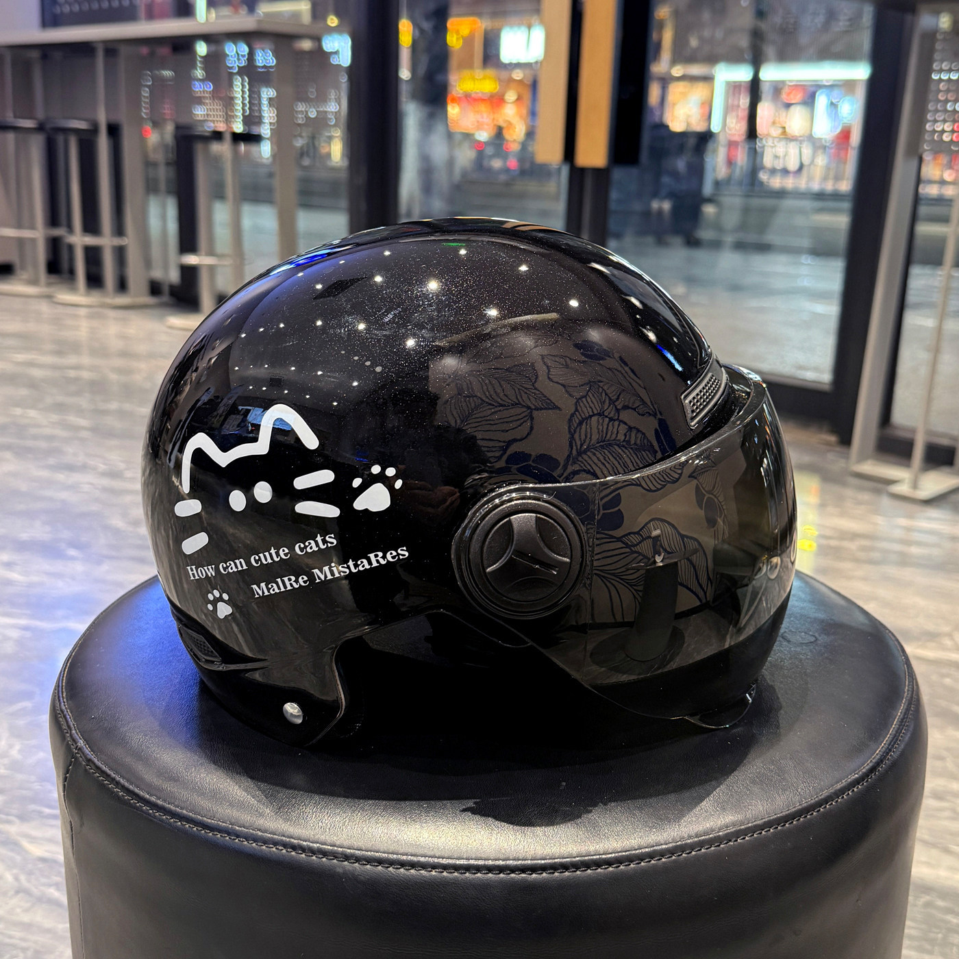 Simple Cat Design C Certified Electric Vehicle Helmet National Standard Summer Women's Electric Scooter Safety Helmet Four Seasons Sun Protection Half Helmet