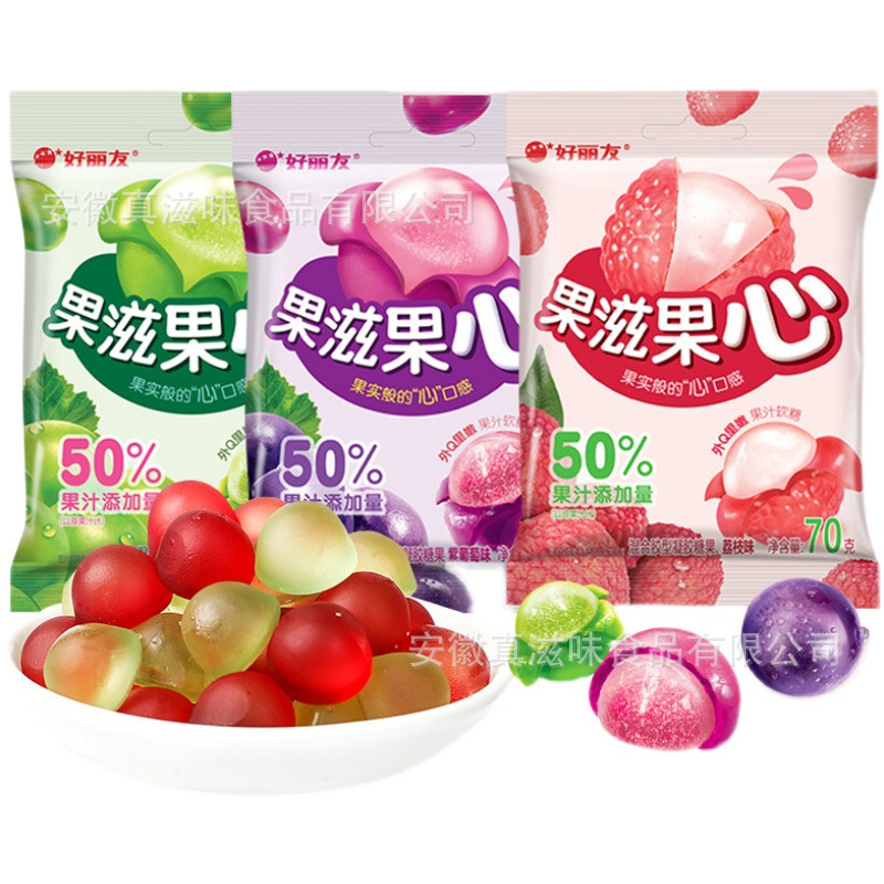 Orion 70g fruit fruit juice Soft sweets Yan value candy Of large number wholesale leisure time snacks
