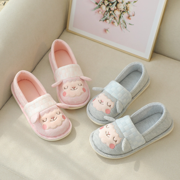 Demi-season cute non-slip slippers