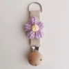 Flower-shaped, apricot, wooden, purple, flowered