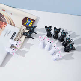 新品热销猫咪办公小夹子 8个装零食夹防风夹衣夹裤夹收纳夹多功能