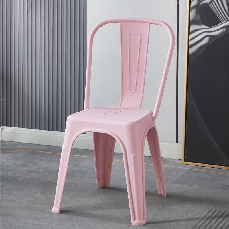 Nuevo taburete de plástico grueso de malla roja silla trasera silla de comedor comercial silla cómoda de boda silla ergonómica