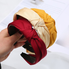 韓版網紅潮寬邊發箍成熱女打結頭箍時尚運動出門戴發卡洗臉壓發箍